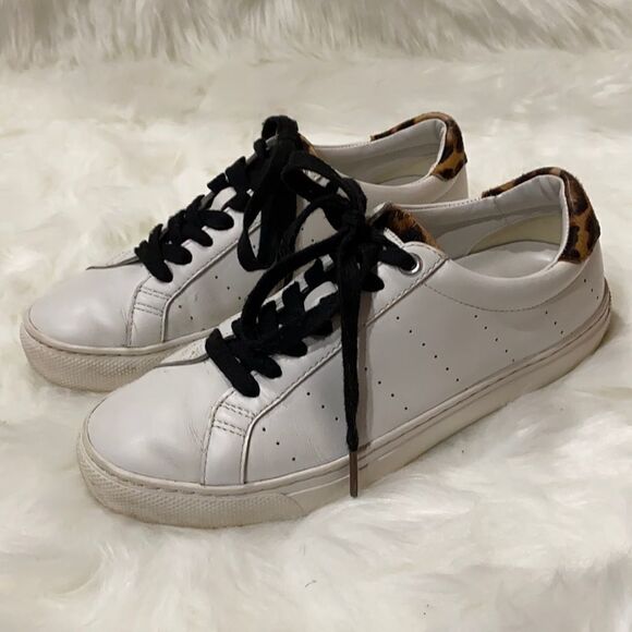 J. Crew Saturday sneakers w/ leopard calf hair size 7 A21 - Picture 4 of 10